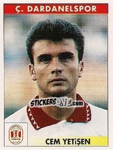 Sticker Cem Yetişen - Türkiye 1. Futbol Ligi 1996-1997 - Panini