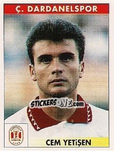 Cromo Cem Yetişen - Türkiye 1. Futbol Ligi 1996-1997 - Panini