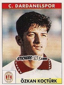 Figurina Özkan Koçtürk - Türkiye 1. Futbol Ligi 1996-1997 - Panini