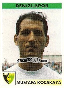 Cromo Mustafa Kocakaya - Türkiye 1. Futbol Ligi 1996-1997 - Panini