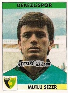 Cromo Mutlu Sezer - Türkiye 1. Futbol Ligi 1996-1997 - Panini