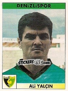 Cromo Ali Yalçin - Türkiye 1. Futbol Ligi 1996-1997 - Panini