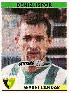 Sticker Sevket Candar - Türkiye 1. Futbol Ligi 1996-1997 - Panini