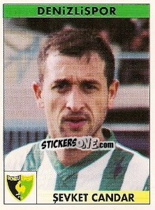 Sticker Sevket Candar - Türkiye 1. Futbol Ligi 1996-1997 n. 90 - Panini