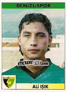 Sticker Ali Işik - Türkiye 1. Futbol Ligi 1996-1997 - Panini