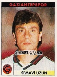 Sticker Semavi Uzun - Türkiye 1. Futbol Ligi 1996-1997 - Panini