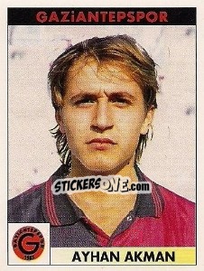 Figurina Ayhan Akman - Türkiye 1. Futbol Ligi 1996-1997 - Panini