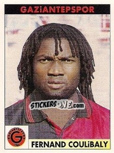 Sticker Fernand Coulibaly - Türkiye 1. Futbol Ligi 1996-1997 n. 133 - Panini