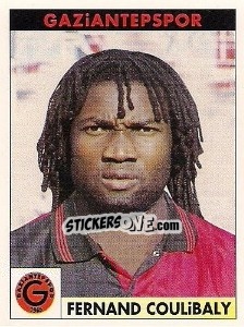 Figurina Fernand Coulibaly - Türkiye 1. Futbol Ligi 1996-1997 - Panini