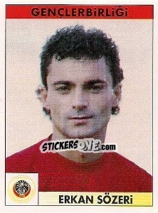 Figurina Erkan Sözeri - Türkiye 1. Futbol Ligi 1996-1997 - Panini