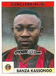 Sticker Banza Kassongo - Türkiye 1. Futbol Ligi 1996-1997 - Panini