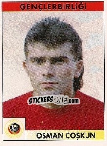 Sticker Osman Coşkun - Türkiye 1. Futbol Ligi 1996-1997 - Panini