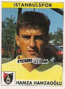 Sticker Hamza Hamzaoğlu - Türkiye 1. Futbol Ligi 1996-1997 - Panini