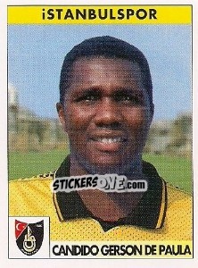 Sticker Candido Gerson de Paula - Türkiye 1. Futbol Ligi 1996-1997 - Panini