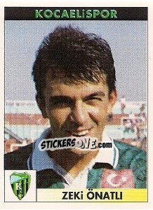 Cromo Zeki Önatli - Türkiye 1. Futbol Ligi 1996-1997 n. 169 - Panini