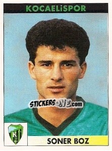 Sticker Soner Boz - Türkiye 1. Futbol Ligi 1996-1997 - Panini