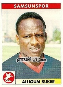 Sticker Allioum Buker - Türkiye 1. Futbol Ligi 1996-1997 - Panini