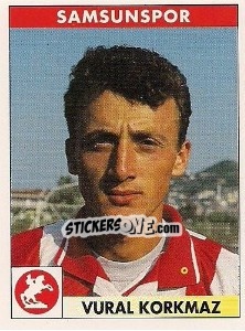 Cromo Vural Korkmaz - Türkiye 1. Futbol Ligi 1996-1997 - Panini