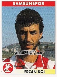 Cromo Ercan Koloğlu - Türkiye 1. Futbol Ligi 1996-1997 n. 180 - Panini
