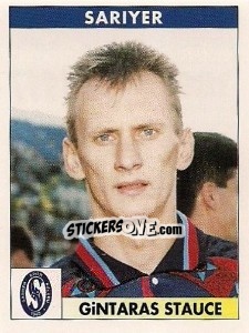 Cromo Gintaras Stauce - Türkiye 1. Futbol Ligi 1996-1997 - Panini