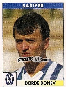 Sticker Dorde Donev - Türkiye 1. Futbol Ligi 1996-1997 - Panini