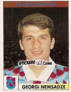 Cromo Georgi Nemsadze - Türkiye 1. Futbol Ligi 1996-1997 n. 205 - Panini
