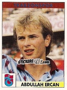 Sticker Abdullah Ercan - Türkiye 1. Futbol Ligi 1996-1997 - Panini