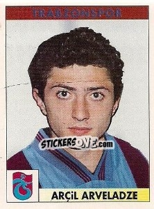Sticker Arçil Arveladze - Türkiye 1. Futbol Ligi 1996-1997 - Panini