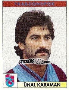 Cromo Ünal Karaman - Türkiye 1. Futbol Ligi 1996-1997 - Panini