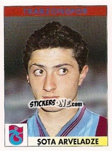 Sticker Sota Arveladze - Türkiye 1. Futbol Ligi 1996-1997 - Panini