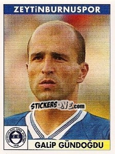 Sticker Galip Gündoğdu - Türkiye 1. Futbol Ligi 1996-1997 - Panini