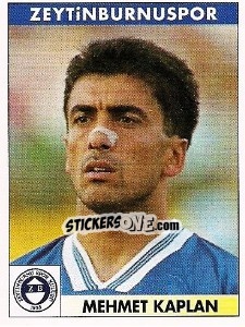 Sticker Mehmet Kaplan - Türkiye 1. Futbol Ligi 1996-1997 - Panini