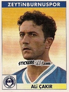 Cromo Ali Çakir - Türkiye 1. Futbol Ligi 1996-1997 - Panini