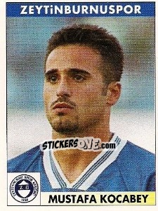 Sticker Mustafa Kocabey - Türkiye 1. Futbol Ligi 1996-1997 - Panini