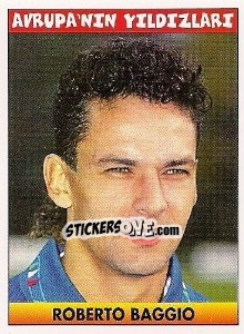 Cromo Roberto Baggio (Italy) - Türkiye 1. Futbol Ligi 1996-1997 - Panini