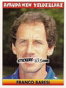 Figurina Franco Baresi (Italy) - Türkiye 1. Futbol Ligi 1996-1997 - Panini