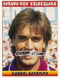 Sticker Gabriel Batistuta (Argentina) - Türkiye 1. Futbol Ligi 1996-1997 n. 242 - Panini