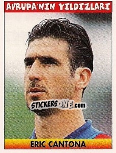 Cromo Eric Cantona (France) - Türkiye 1. Futbol Ligi 1996-1997 - Panini
