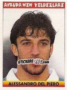 Figurina Alessandro del Piero (Italy) - Türkiye 1. Futbol Ligi 1996-1997 - Panini