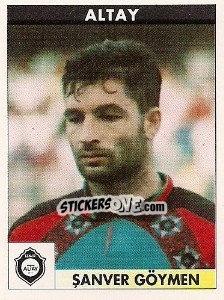 Figurina Sanver Göymen - Türkiye 1. Futbol Ligi 1996-1997 - Panini