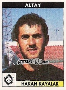 Cromo Hakan Kayalar - Türkiye 1. Futbol Ligi 1996-1997 - Panini