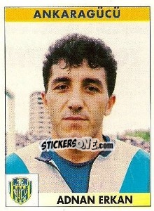 Sticker Adnan Erkan - Türkiye 1. Futbol Ligi 1996-1997 - Panini