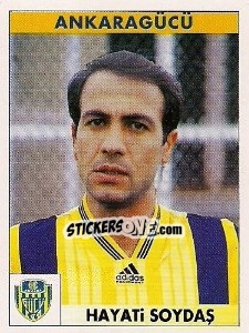 Sticker Hayati Soydaş - Türkiye 1. Futbol Ligi 1996-1997 n. 21 - Panini