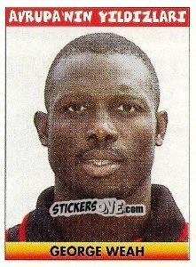 Sticker George Weah (Liberia) - Türkiye 1. Futbol Ligi 1996-1997 n. 257 - Panini