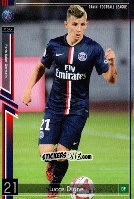 Sticker Lucas Digne - Football League 2015. PFL09 n. 69 - Panini