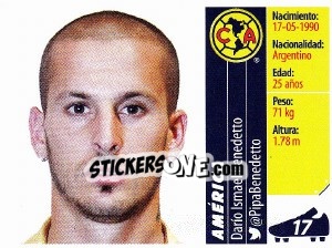 Cromo Darío Benedetto - Liga BBVA Bancomer Apertura 2015 - Panini