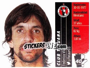 Figurina Federico Vilar - Liga BBVA Bancomer Apertura 2015 n. 40 - Panini