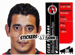 Sticker Alfredo David Moreno Rojas - Liga BBVA Bancomer Apertura 2015 n. 56 - Panini