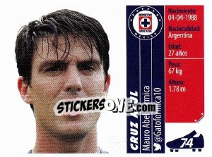 Sticker Mauro Abel Formica - Liga BBVA Bancomer Apertura 2015 - Panini