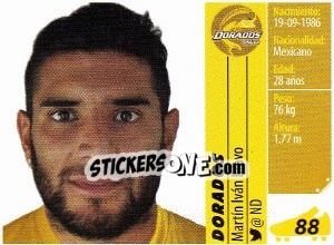 Sticker Martín Iván Bravo - Liga BBVA Bancomer Apertura 2015 - Panini